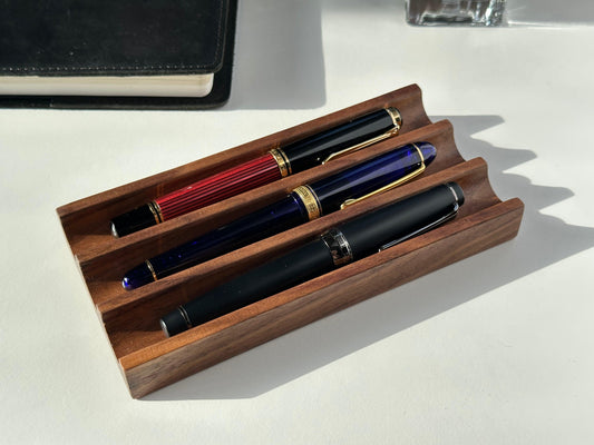 Kaze Pen Tray - 3 slot - Nagomi Woodworking